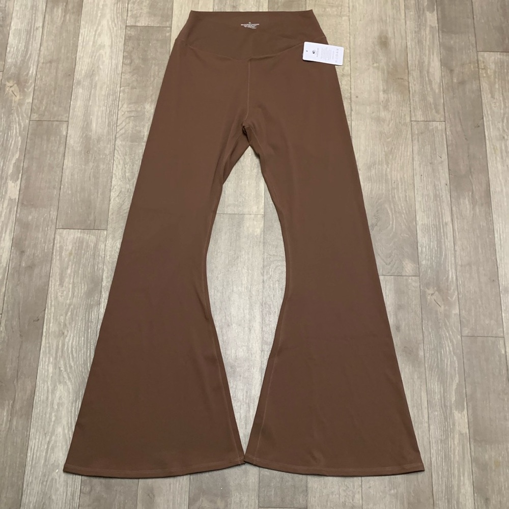 Brown Flared Leggings